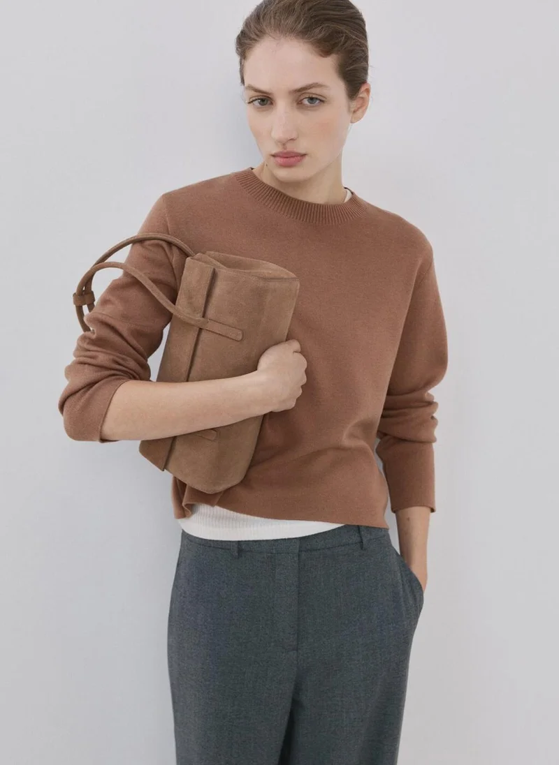 مانجو Round-neck knitted sweater